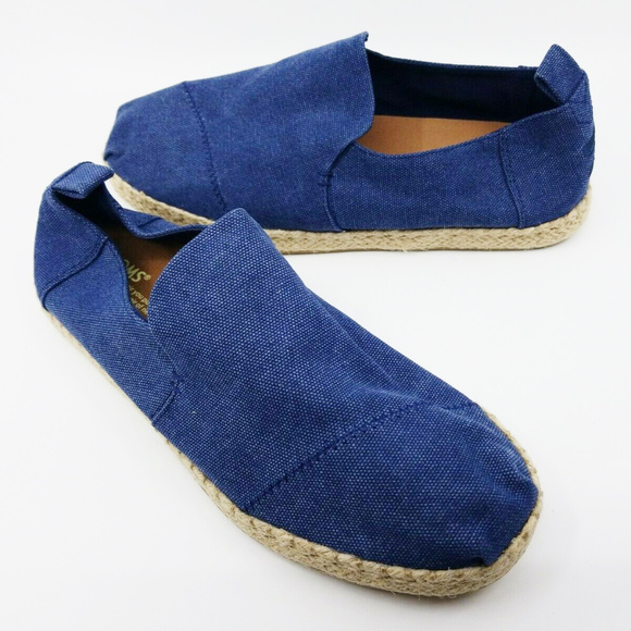Toms Other - TOMS Navy Canvas Men's Deconstructed Alpargatas 9